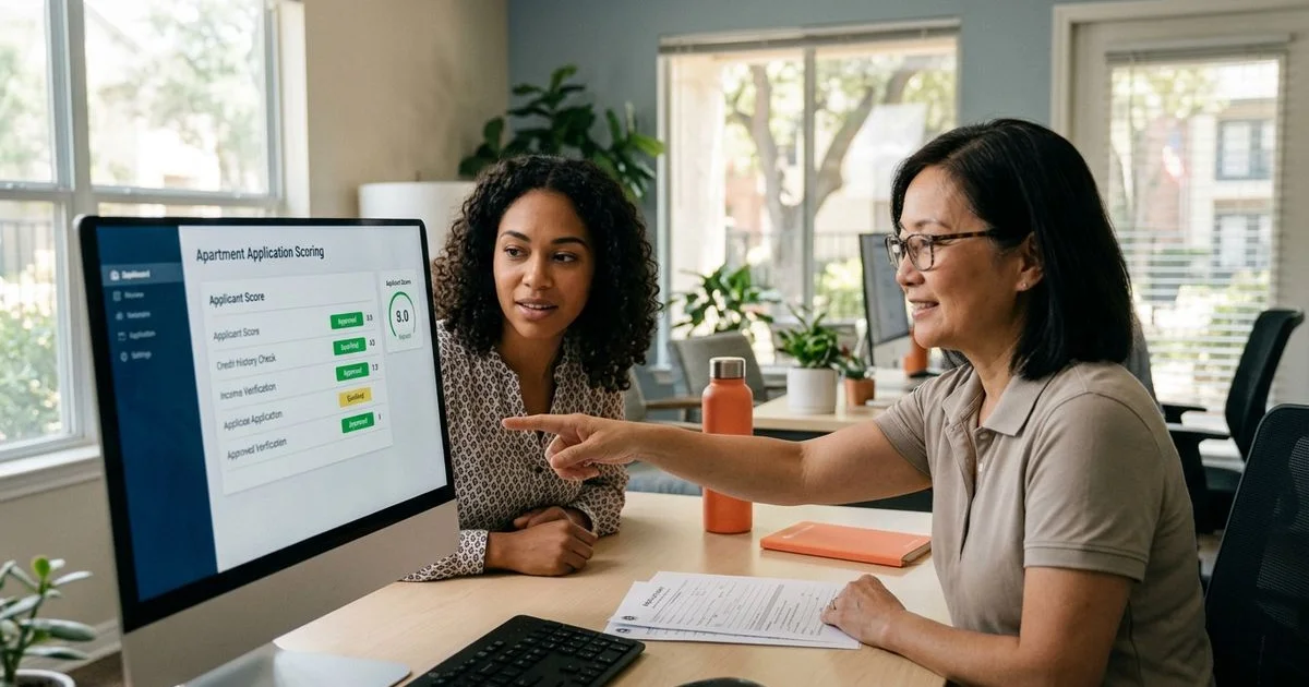 Application being scored by automated screening