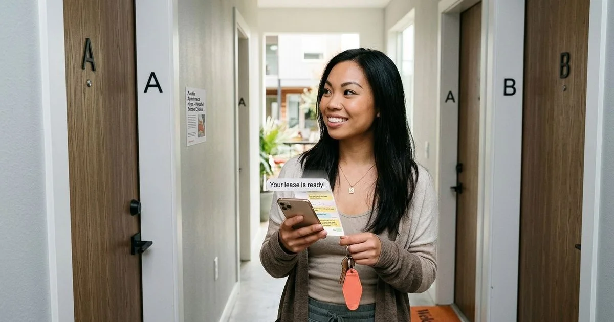 Renter choosing between apartment options