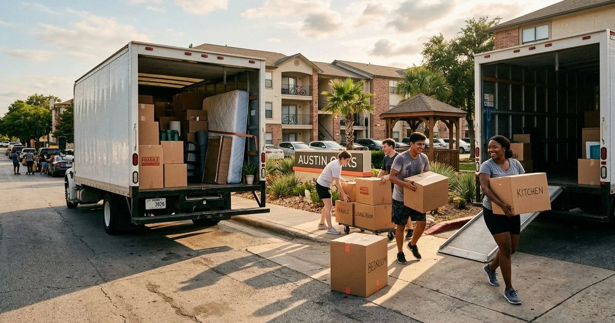 Summer moving season in Austin